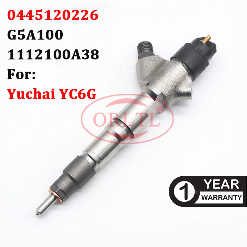 0445120226 ORLTL Fuel Injector 0 445 120 226 Common Rail Injector 0445120226 For Yuchai YC6G YUICHAI G5A100 1112100A38
0445120226 ORLTL Fuel Injector 0 445 120 226 Common Rail Injector 0445120226 For Yuchai YC6G YUICHAI G5A100 1112100A38