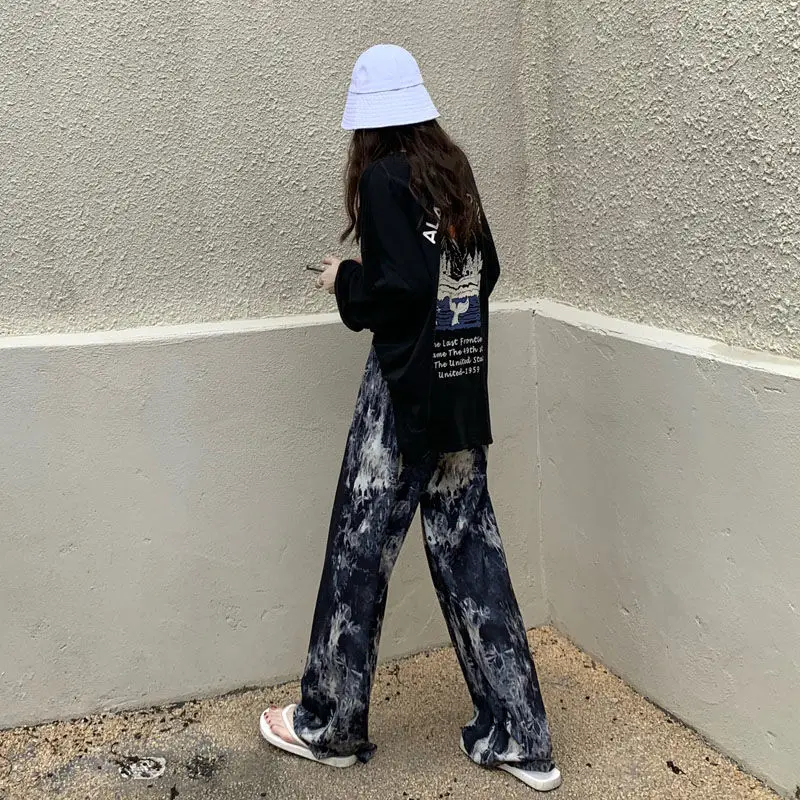 Casual Pants Women Printed Loose Draped All-match Streetwear Korean Style Students Leisure Fashion Chic Hip Hop Ulzzang Womens
Casual Pants Women Printed Loose Draped All-match Streetwear Korean Style Students Leisure Fashion Chic Hip Hop Ulzzang Womens