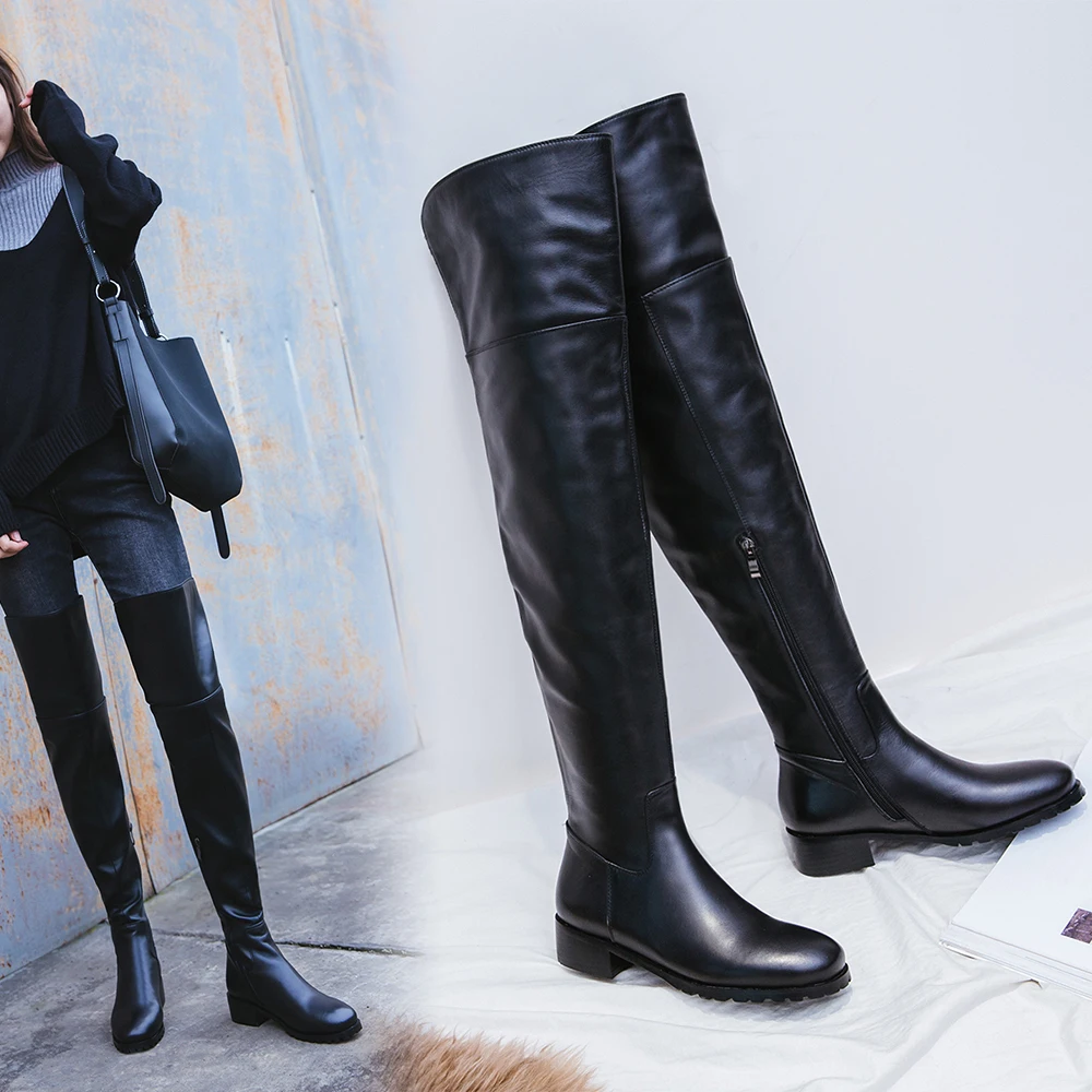 Female 2021 New Handsome Knight Boots Autumn and Winter Over The Knee Thigh-High Boots Thick Heel Boots
Female 2021 New Handsome Knight Boots Autumn and Winter Over The Knee Thigh-High Boots Thick Heel Boots