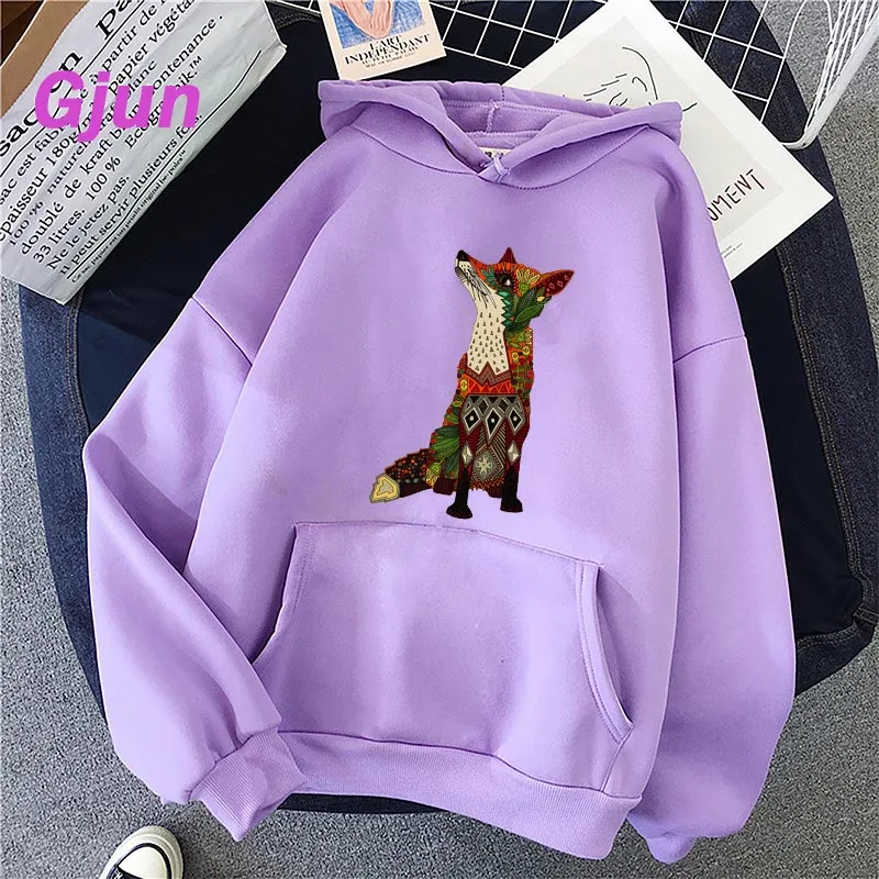 Floral Fox Animal Print Hoodies Women Hooded Oversize Pullovers Harajuku Warm Kawaii Female Loose Streetwear Sweatshirts
Floral Fox Animal Print Hoodies Women Hooded Oversize Pullovers Harajuku Warm Kawaii Female Loose Streetwear Sweatshirts
