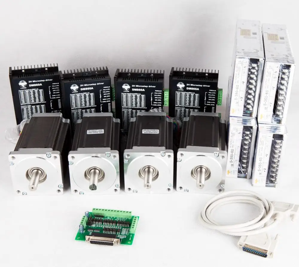 Акция и ЕС Бесплатная доставка наборы шаговых двигателей 4 оси Nema 34 1700oz.in 12N.m 151mm 6A и контроллер драйвера с высоким крутящим моментом
Акция и ЕС Бесплатная доставка наборы шаговых двигателей 4 оси Nema 34 1700oz.in 12N.m 151mm 6A и контроллер драйвера с высоким крутящим моментом