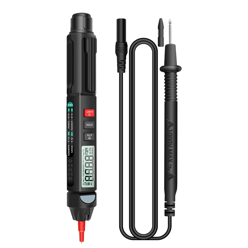 Digital Multimeter Intelligent Sensor Pen Tester 6000 Counts Non Contact AC/DC Voltage Resistance Diode Tester Tools
Digital Multimeter Intelligent Sensor Pen Tester 6000 Counts Non Contact AC/DC Voltage Resistance Diode Tester Tools