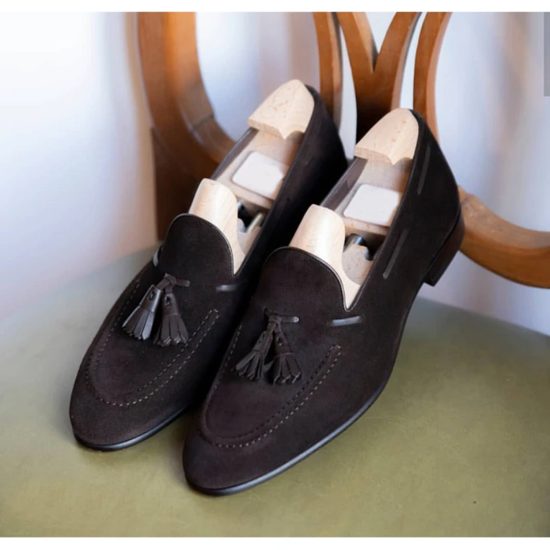 Loafers Shoes Men Shoes Faux Suede Low Heel Solid Color Tassel Decoration Classic Comfortable Non Slip Formal Shoes KN431
Loafers Shoes Men Shoes Faux Suede Low Heel Solid Color Tassel Decoration Classic Comfortable Non Slip Formal Shoes KN431