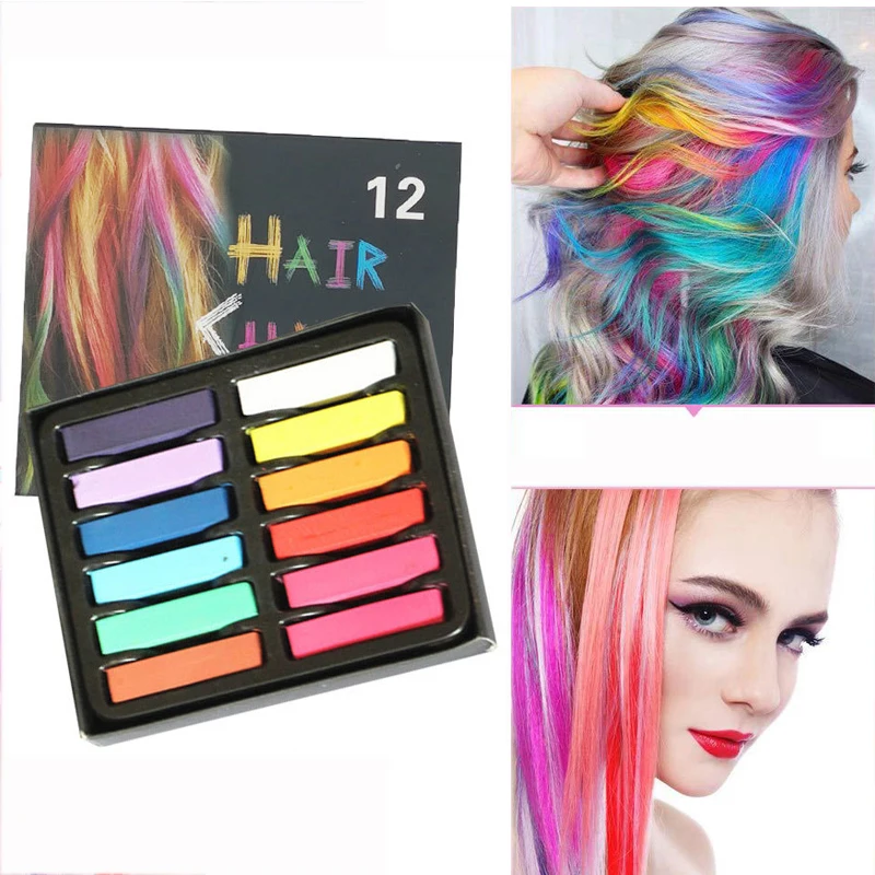 6/12 Colors Hair Powder Dye Temporary Hair Chalks Kit Pastels Diy Hair Styling Tools for Party Girls Dating Cosplay
6/12 Colors Hair Powder Dye Temporary Hair Chalks Kit Pastels Diy Hair Styling Tools for Party Girls Dating Cosplay