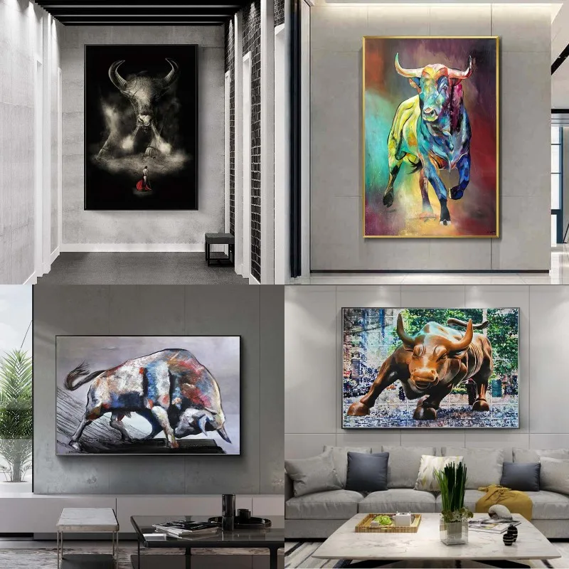 Abstract Colorful Bull Canvas Paintings Animal Wall Art Prints Poster Living Room Decorative Paintings On The Wall Home Decor
Abstract Colorful Bull Canvas Paintings Animal Wall Art Prints Poster Living Room Decorative Paintings On The Wall Home Decor