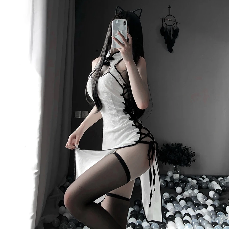 Retro Cheongsam Nightgowns High Open Cosplay Costume Anime Sexy Lingerie Uniform
Retro Cheongsam Nightgowns High Open Cosplay Costume Anime Sexy Lingerie Uniform