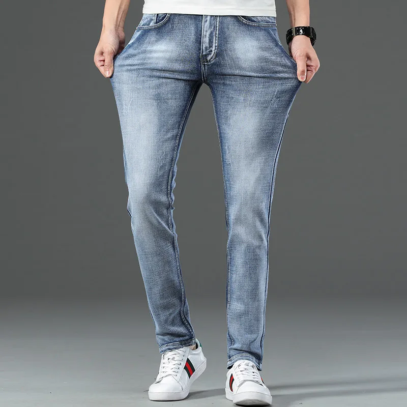Elastic slim jeans elastic small leg 2021 new men's Korean casual versatile pants
Elastic slim jeans elastic small leg 2021 new men's Korean casual versatile pants