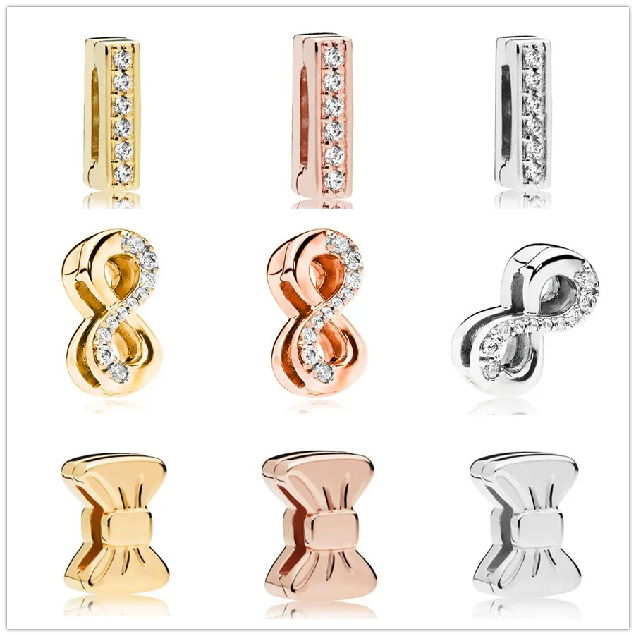 Authentic 925 Sterling Silver Rose Gold Reflexions Timeless Sparkle Clip Charm Fit Pandora Women Bracelet & Necklace Jewelry
Authentic 925 Sterling Silver Rose Gold Reflexions Timeless Sparkle Clip Charm Fit Pandora Women Bracelet & Necklace Jewelry