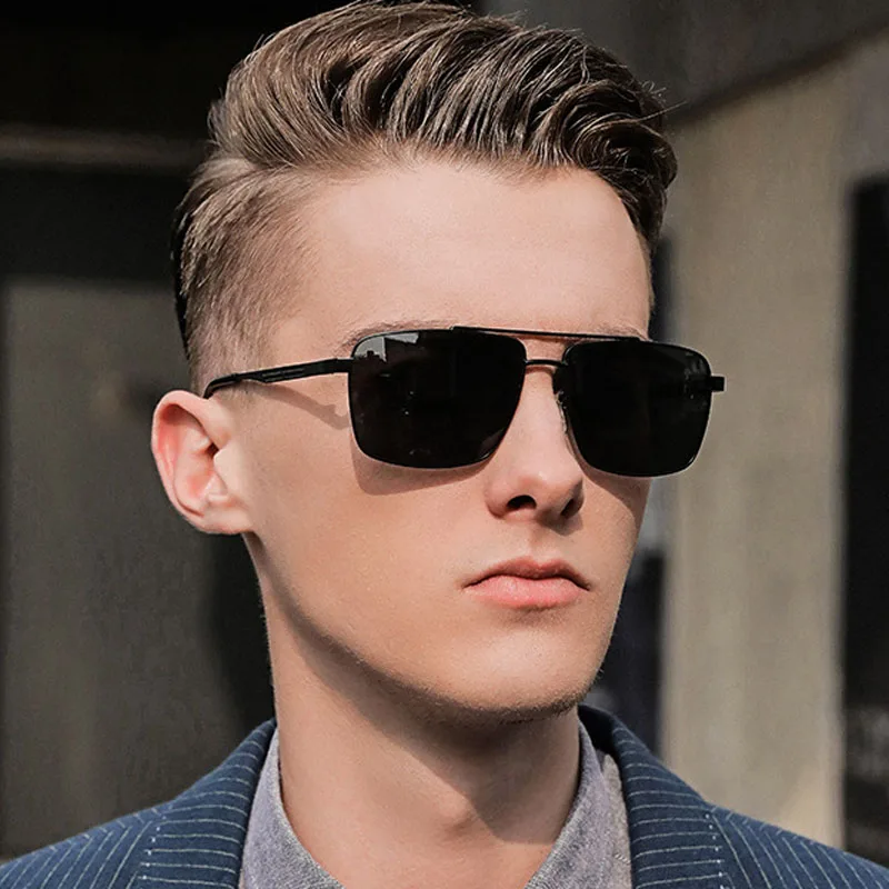Feishini Retro Metal Rectangle Sunglasses Men Polarized Brand Designer Driver Safety Outdoor Eyewear Photochromic UV Protection
Feishini Retro Metal Rectangle Sunglasses Men Polarized Brand Designer Driver Safety Outdoor Eyewear Photochromic UV Protection
