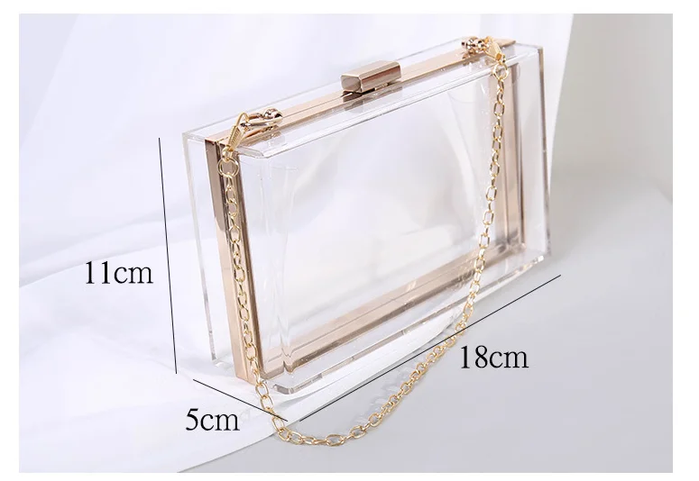 2021 New Acrylic Transparent Women Clutch Bag Chain Women Messenger Bag Evening Bag Handbag Chain Crossbody Shoulder Bag
2021 New Acrylic Transparent Women Clutch Bag Chain Women Messenger Bag Evening Bag Handbag Chain Crossbody Shoulder Bag