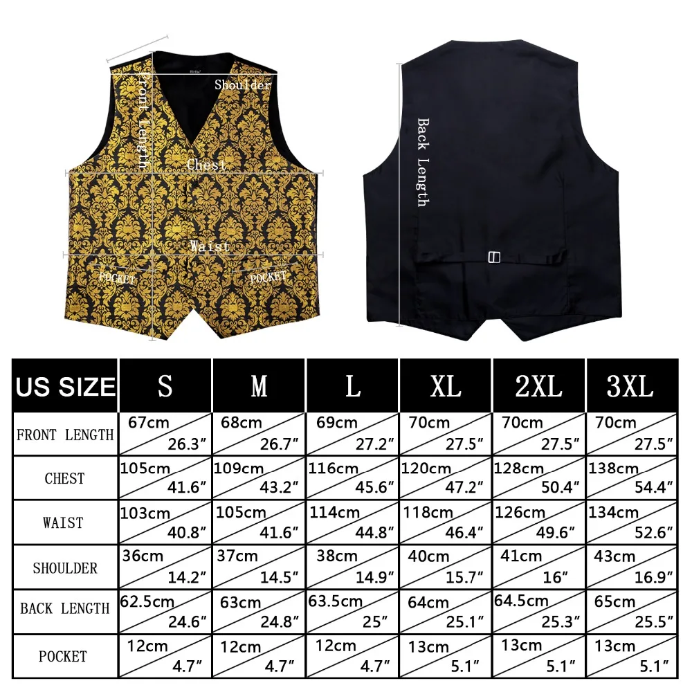 Hi-Tie Men's Blue Solid Suit Vest Set for Men 100% Silk Waistcoat Vest Tie Pocket Square cufflinks set for wedding part business
Hi-Tie Men's Blue Solid Suit Vest Set for Men 100% Silk Waistcoat Vest Tie Pocket Square cufflinks set for wedding part business