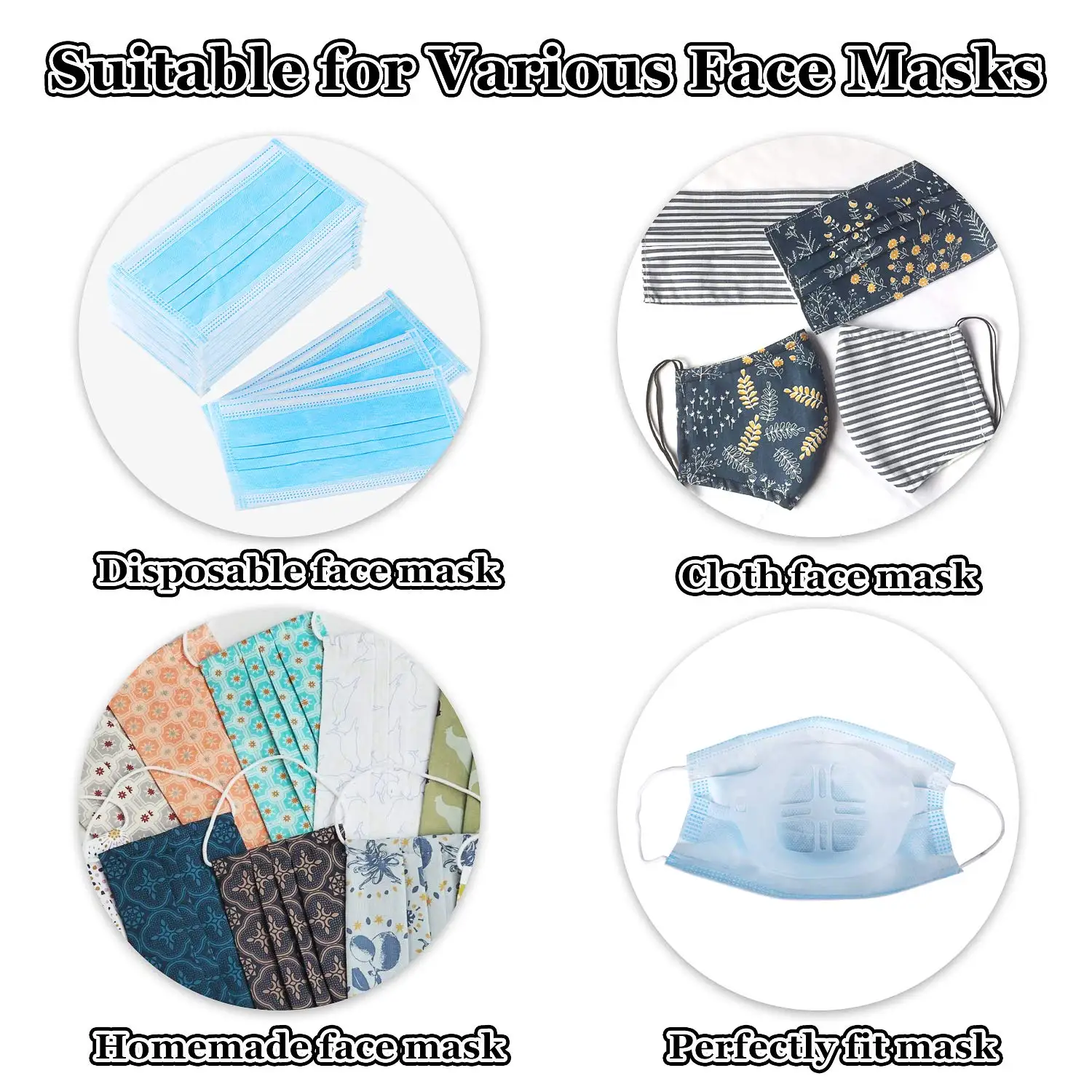 12/8/4pcs 3D Mask Bracket Breathable Lipstick Protection Stand Breathable Breathing Space Increase Nose Protection
12/8/4pcs 3D Mask Bracket Breathable Lipstick Protection Stand Breathable Breathing Space Increase Nose Protection