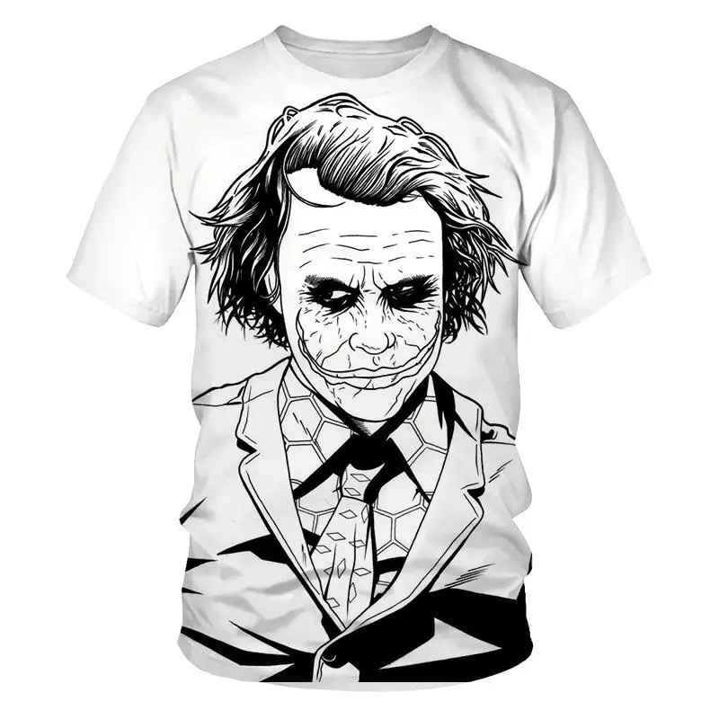 2021 New Summer Clown white Joker 3D Printed T Shirt Men Joker Face Casual Male tshirt Clown Short Sleeve Funny T Shirts Tops
2021 New Summer Clown white Joker 3D Printed T Shirt Men Joker Face Casual Male tshirt Clown Short Sleeve Funny T Shirts Tops