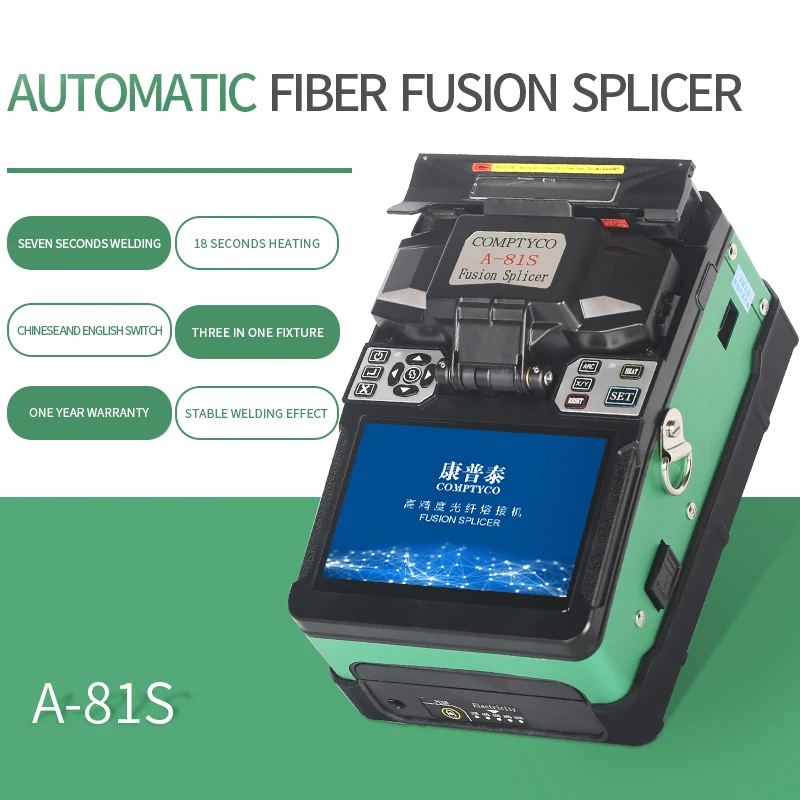 Free Shipping A-81S Green Fully Automatic Fusion Splicer Machine Fiber Optic Fusion Splicer Fiber Optic Splicing Machine
Free Shipping A-81S Green Fully Automatic Fusion Splicer Machine Fiber Optic Fusion Splicer Fiber Optic Splicing Machine