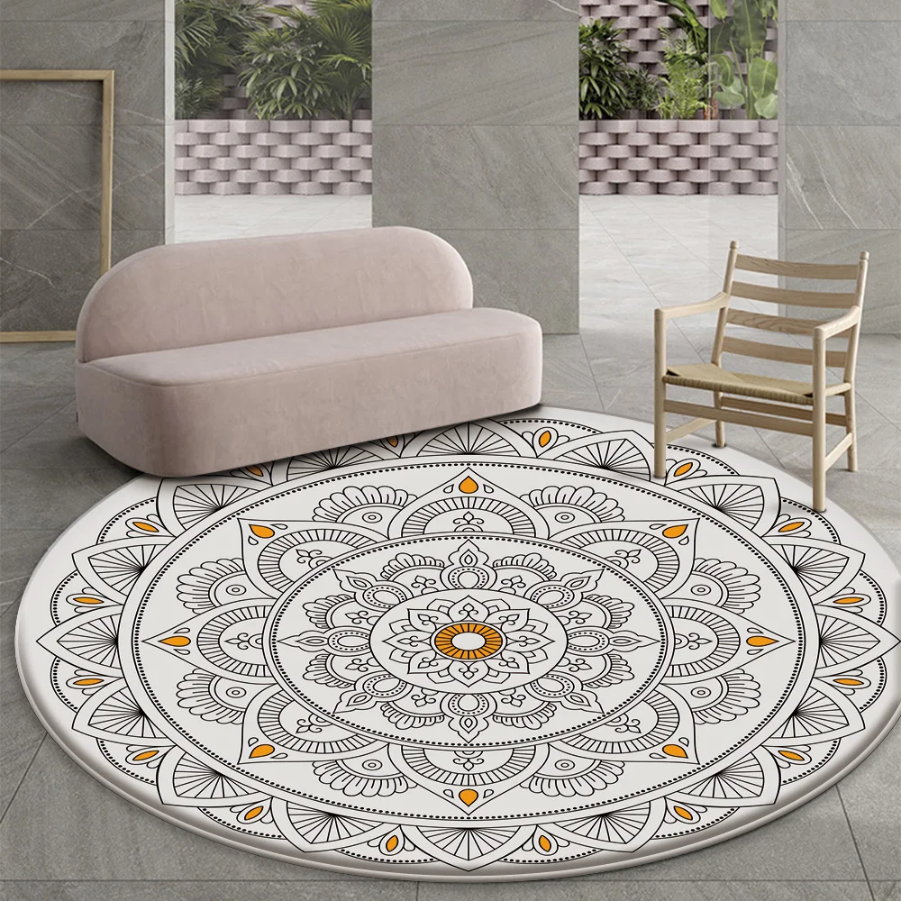 2021 Top Brand Round Mandala Style Pattern Carpet Non-slip Bath Mat Soft Fluffy Flannel Living Carpet Room Decorative Bedroom
2021 Top Brand Round Mandala Style Pattern Carpet Non-slip Bath Mat Soft Fluffy Flannel Living Carpet Room Decorative Bedroom