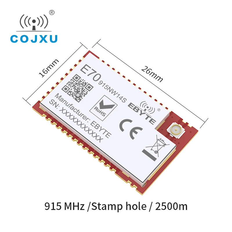 915 МГц Звездный сетевой модуль SMD IoT 14dBm беспроводной приемопередатчик E70-915NW14S IPEX