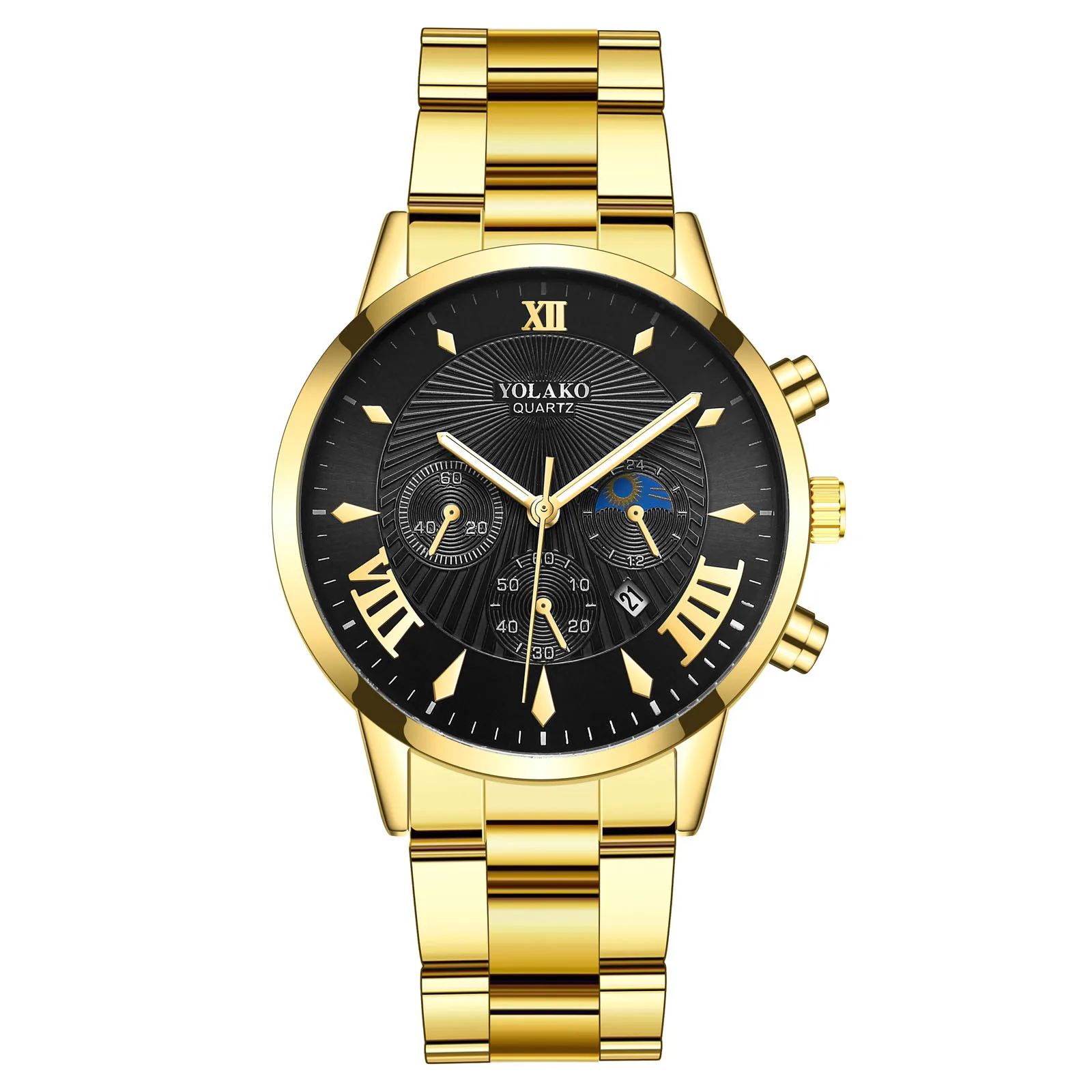 New Men Waterproof Date Watch Luxury Famous Stainless Steel Quartz Watch Top Fashion Analog Three Eyes Business Wristwatch Gift 
New Men Waterproof Date Watch Luxury Famous Stainless Steel Quartz Watch Top Fashion Analog Three Eyes Business Wristwatch Gift