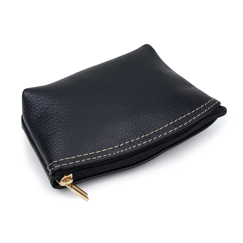 

New Arrivals 100% Genuine Leather Key Wallet Multi-function Zipper Purse High Quality Cowhide Housekeeper Factory Price On Sales