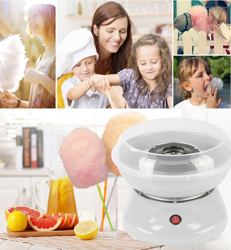 Home Sweet Sugar Cotton Candy Maker For Kids Family Gift EU Plug Mini Electric DIY Candy Floss Spun Sugar Maker Machine
Home Sweet Sugar Cotton Candy Maker For Kids Family Gift EU Plug Mini Electric DIY Candy Floss Spun Sugar Maker Machine