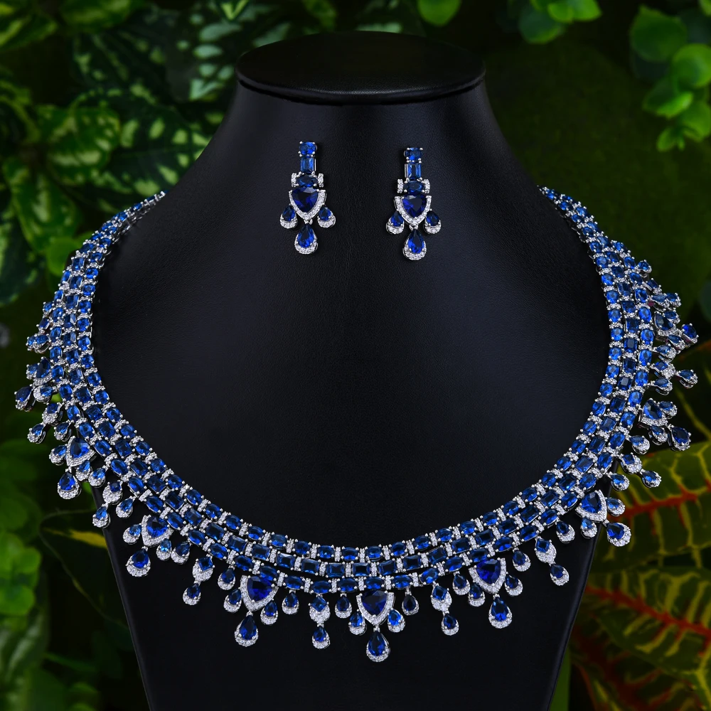 Missvikki Luxury Tassel Red Green Blue Necklace Earrings Set Full Crystal Women Wedding Naija Bridal Dubai Dress Jewelry Set
Missvikki Luxury Tassel Red Green Blue Necklace Earrings Set Full Crystal Women Wedding Naija Bridal Dubai Dress Jewelry Set