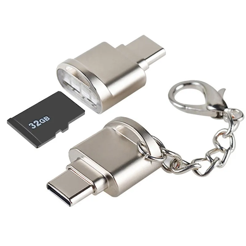 1 шт. Портативный USB 3 Тип C кард ридер TF Micro SD карты OTG адаптер Type устройство чтения