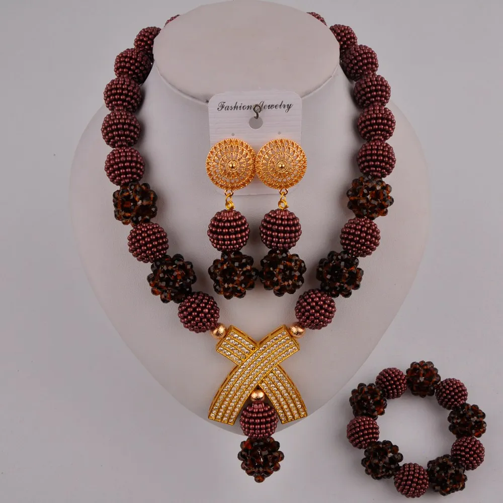 brown african beads jewelry set FZZ105
brown african beads jewelry set FZZ105