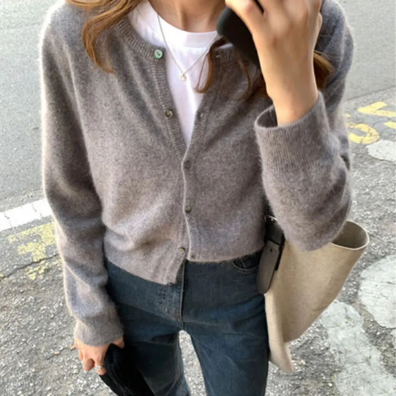 Knitted Crop Cardigan Women Korean Short Sweater Long Sleeve V Neck Cardigan Sweater еѬная водолазка
Knitted Crop Cardigan Women Korean Short Sweater Long Sleeve V Neck Cardigan Sweater еѬная водолазка