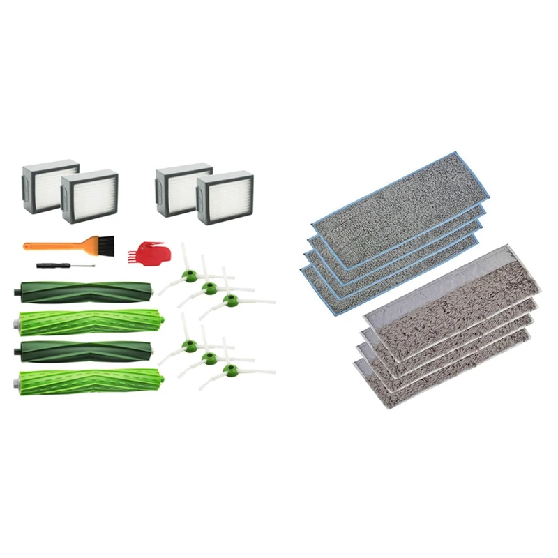 Roller Brush + Side Brush + Filter With 10Pcs Washable & Reusable Mop Pads, Mopping Pads
Roller Brush + Side Brush + Filter With 10Pcs Washable & Reusable Mop Pads, Mopping Pads