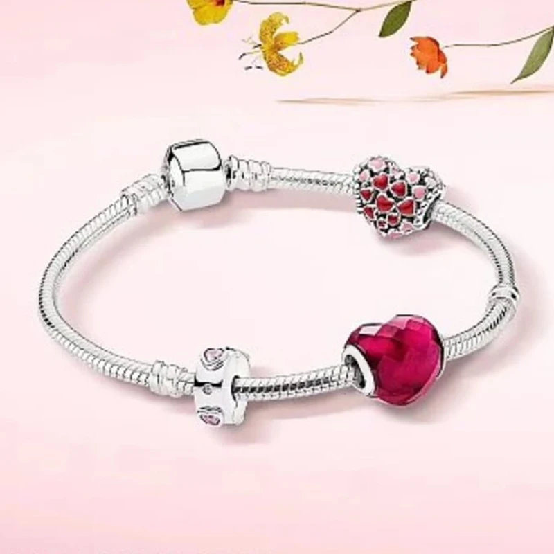 NEW 100% 925 Sterling Silver Red Heart Love 3 Charm Bead Bracelet Set Planet of Charm Astronaut Night Blue Love Heart Charm
NEW 100% 925 Sterling Silver Red Heart Love 3 Charm Bead Bracelet Set Planet of Charm Astronaut Night Blue Love Heart Charm