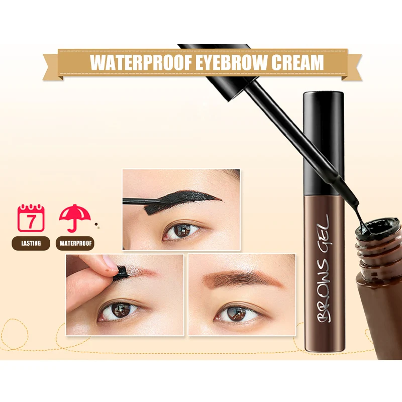 Eyebrow Pen Eyebrow Tattoo Tint Dye Cream Gel with Flat Brush Long-lasting Waterproof for Eyes Makeup MH88 
Eyebrow Pen Eyebrow Tattoo Tint Dye Cream Gel with Flat Brush Long-lasting Waterproof for Eyes Makeup MH88