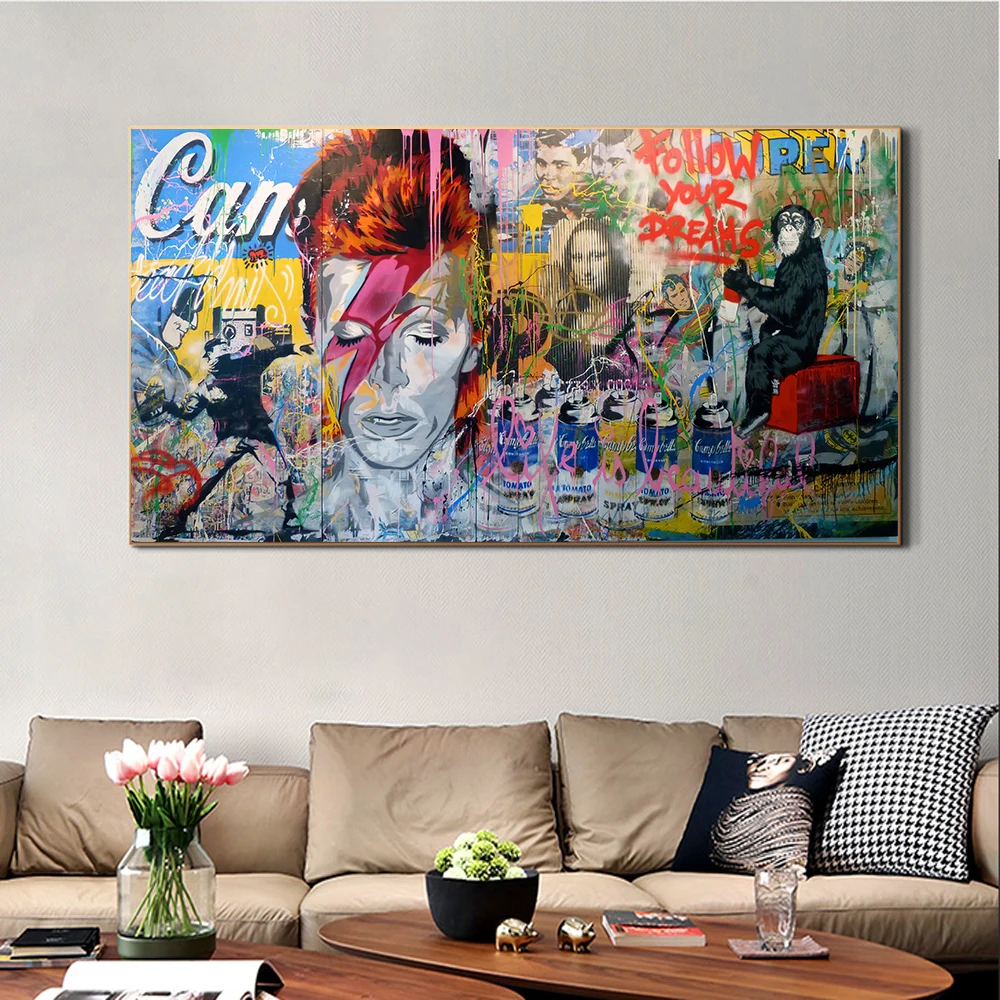 Wall Art Follow Your Dream Canvas Paintings Graffiti Wall Art Posters And Prints Graffiti Street Art Pictures Home Decoration 
Wall Art Follow Your Dream Canvas Paintings Graffiti Wall Art Posters And Prints Graffiti Street Art Pictures Home Decoration