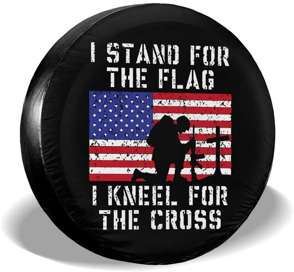 YIBEIKJ I Stand for The Flag I Kneel for The Cross запасная крышка для шины Пыленепроницаемая Водонепроницаемая сыворотка
YIBEIKJ I Stand for The Flag I Kneel for The Cross запасная крышка для шины Пыленепроницаемая Водонепроницаемая сыворотка