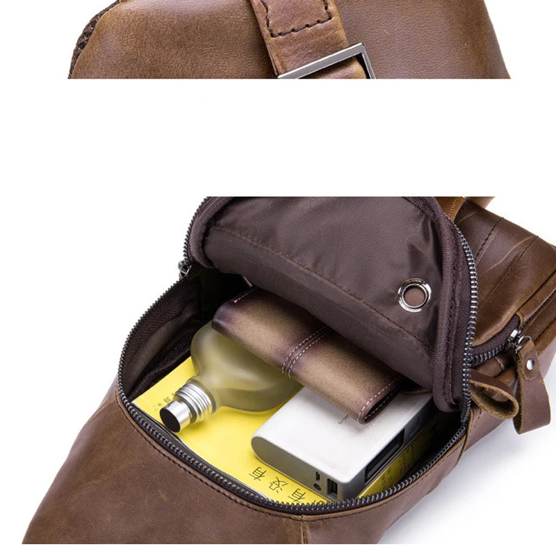 ZZSLHL Famous Brand Genuine Leather Men Messenger Bag Casual Crossbody Bag Fashion Men's Handbag Men Chest Bag Male Shoulder Bag
ZZSLHL Famous Brand Genuine Leather Men Messenger Bag Casual Crossbody Bag Fashion Men's Handbag Men Chest Bag Male Shoulder Bag