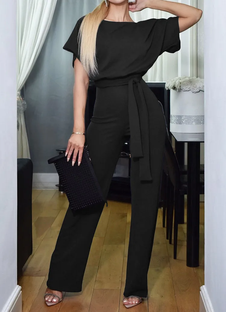 Elegant jumpsuit women Loose Short Sleeve Wide Leg Long Casual Streetwear Women's Overalls High Waist Tunic Plus Size clothes
Elegant jumpsuit women Loose Short Sleeve Wide Leg Long Casual Streetwear Women's Overalls High Waist Tunic Plus Size clothes