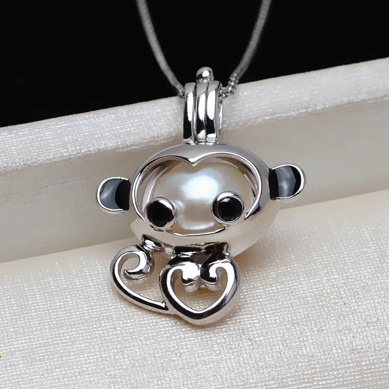 MeiBaPJ Trendy Real Natural Freshwater Pearl Monkey Pendant Necklace 925 Sterling Silver Fine Jewelry for Women
MeiBaPJ Trendy Real Natural Freshwater Pearl Monkey Pendant Necklace 925 Sterling Silver Fine Jewelry for Women