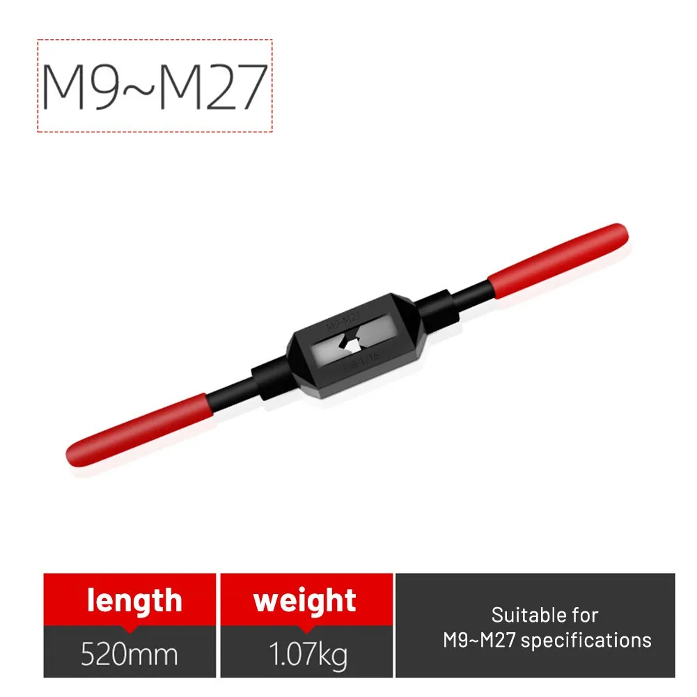 Tap Wrench Hand Tap & Die High-speed Steel M1-M10/M13-M33 Tap Wrench Adjustable Tapping Tool Holder
Tap Wrench Hand Tap & Die High-speed Steel M1-M10/M13-M33 Tap Wrench Adjustable Tapping Tool Holder
