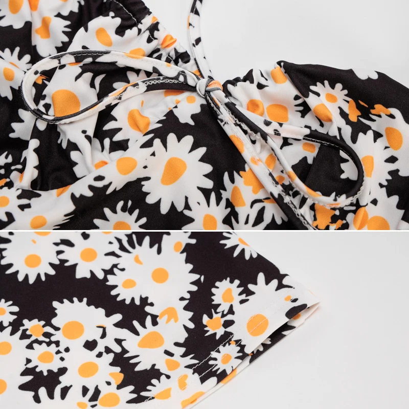 2021 Daisies Print Bandage Dresses For Women Cute Sleeveless Mini Dress Summer Women Fashion Sexy Streetwear Outfits Sundress
2021 Daisies Print Bandage Dresses For Women Cute Sleeveless Mini Dress Summer Women Fashion Sexy Streetwear Outfits Sundress