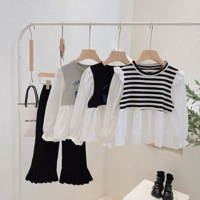 2021 Autumn New Girls Foreign Style All-Match Puff Sleeve Skirt Lace Stitching Long-Sleeved Top Trend
2021 Autumn New Girls Foreign Style All-Match Puff Sleeve Skirt Lace Stitching Long-Sleeved Top Trend