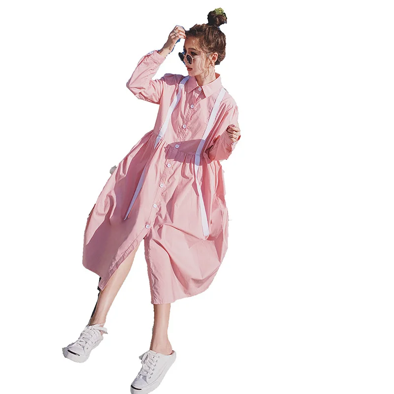 Pink Dress Women's Small Spring and Autumn 2021 New Design Sense Niche Fashionable Sweet Temperament Shirt Skirt
Pink Dress Women's Small Spring and Autumn 2021 New Design Sense Niche Fashionable Sweet Temperament Shirt Skirt