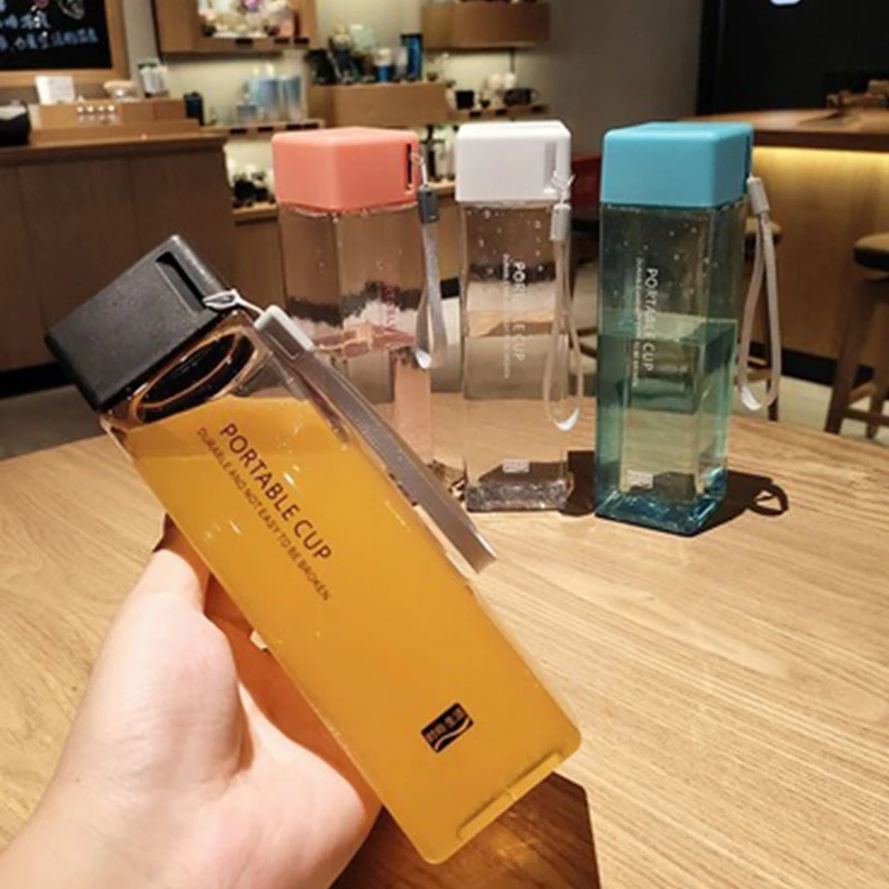 Transparent Daisy Square Plastic Matte Water Cup Outdoor Cold Juice Water Sports Cup with Portable Milk Rope Frosted Water Cup
Transparent Daisy Square Plastic Matte Water Cup Outdoor Cold Juice Water Sports Cup with Portable Milk Rope Frosted Water Cup