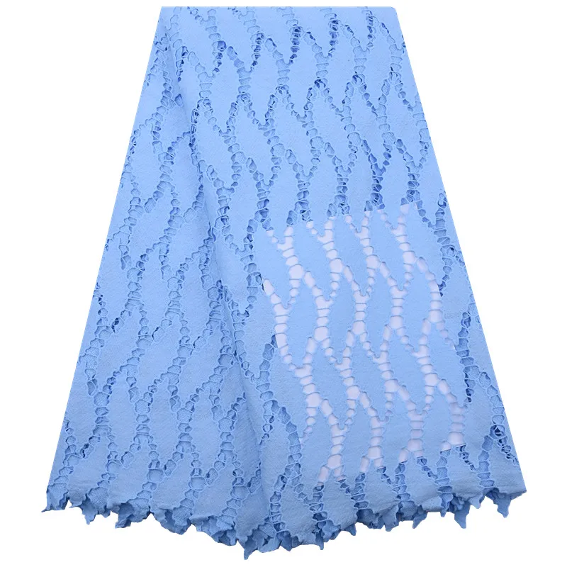 2020 New High Quality Sky blue Lace African Guipure Cord Lace Fabric Swiss Voile Lace Switzerland Nigerian Water Solution Lace
2020 New High Quality Sky blue Lace African Guipure Cord Lace Fabric Swiss Voile Lace Switzerland Nigerian Water Solution Lace