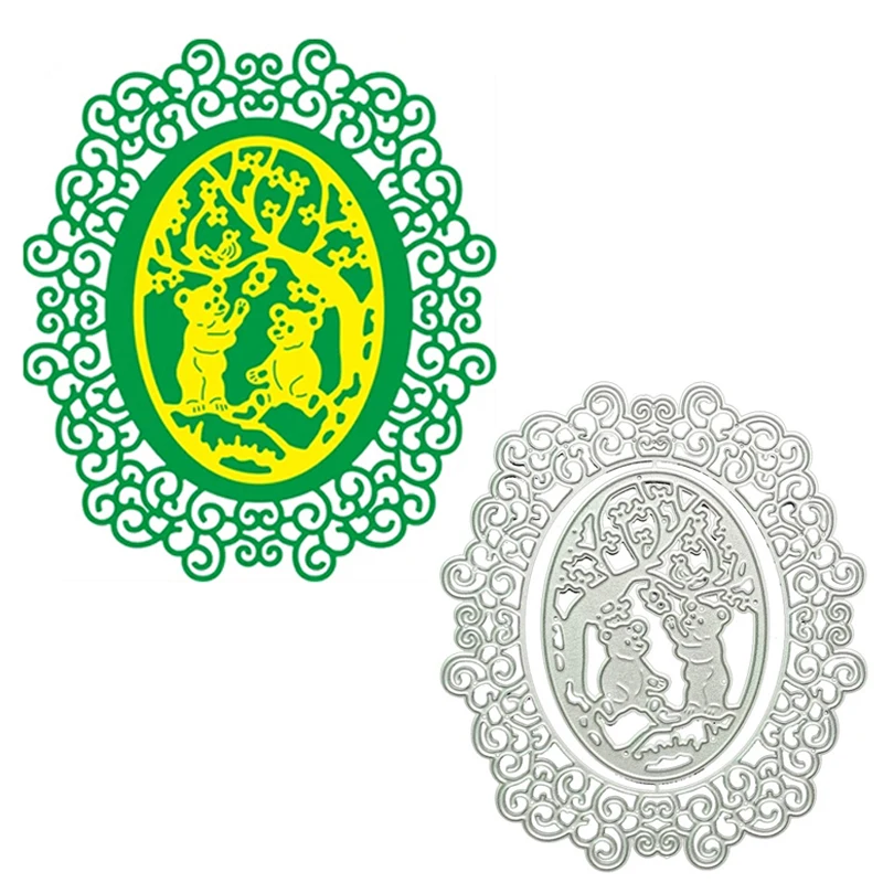 Metal Cutting Dies Ellipse Bear Lace Photo Frame Stamps And Dies Scrapbooking Stencil DIY Craft Album Paper Card Christmas Dies
Metal Cutting Dies Ellipse Bear Lace Photo Frame Stamps And Dies Scrapbooking Stencil DIY Craft Album Paper Card Christmas Dies