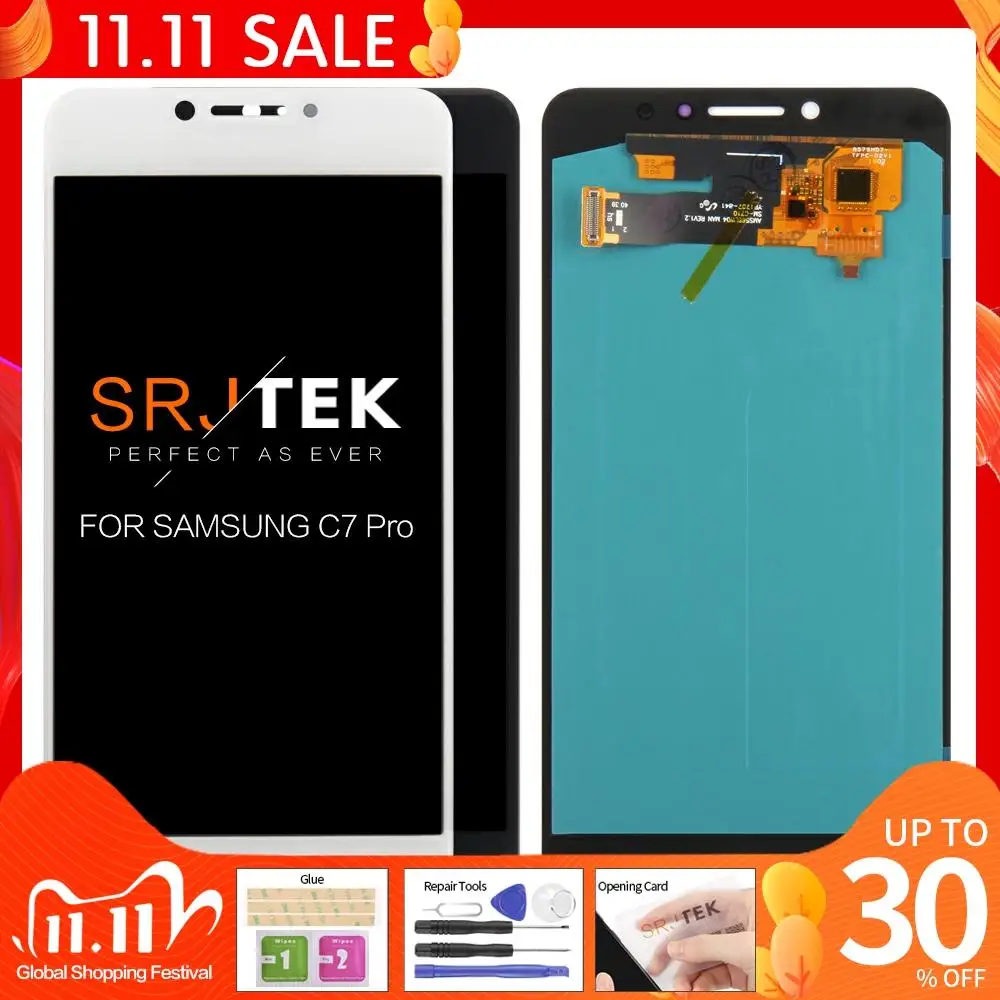 OLED/TFT 5.7'' Display for SAMSUNG Galaxy C7 Pro C7010 SM-C7010Z LCD Touch Screen Digitizer Assembly C7010 LCD Replacement Parts
OLED/TFT 5.7'' Display for SAMSUNG Galaxy C7 Pro C7010 SM-C7010Z LCD Touch Screen Digitizer Assembly C7010 LCD Replacement Parts