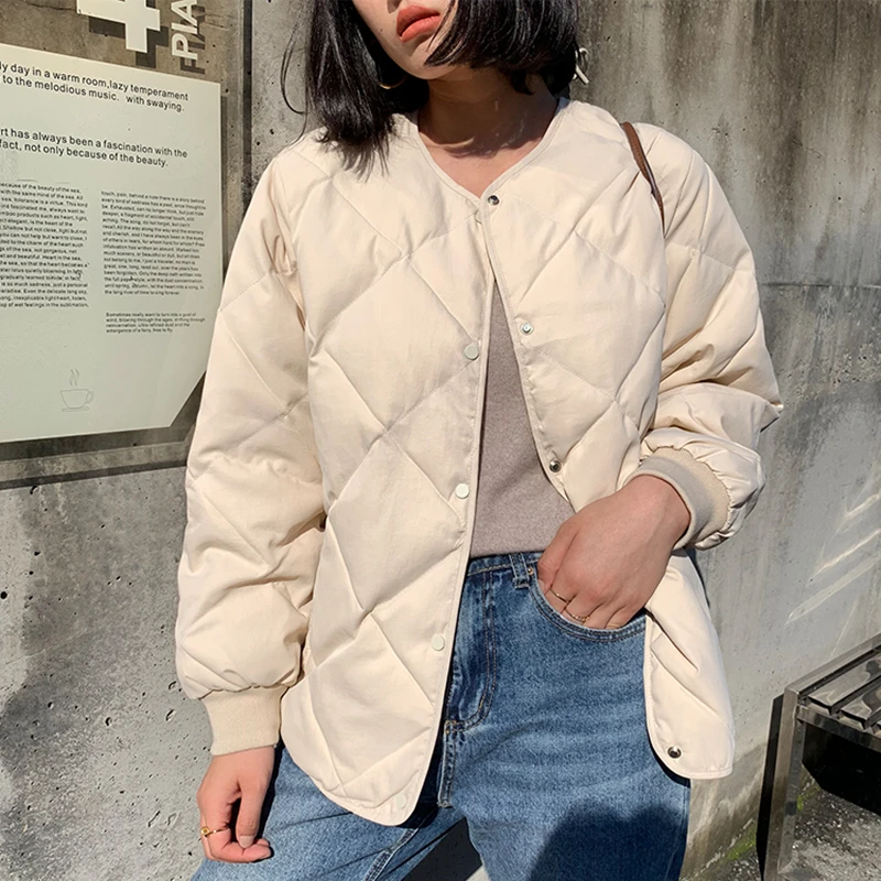Winter Fashion Outwear Casual Jackets Solid Tops All-Match Simple Fresh Stylish Warm Women Coat Loose Thicken
Winter Fashion Outwear Casual Jackets Solid Tops All-Match Simple Fresh Stylish Warm Women Coat Loose Thicken
