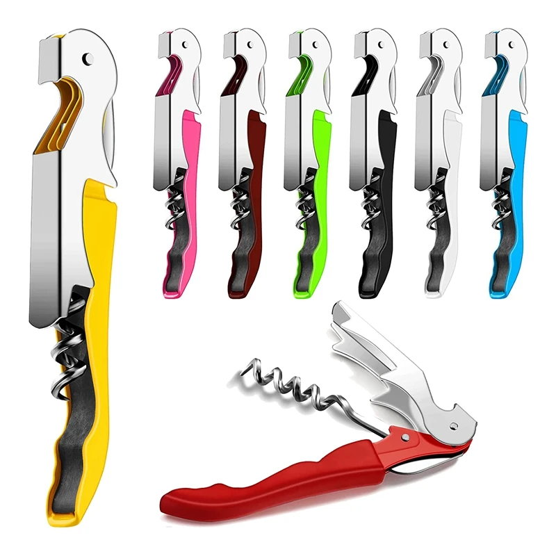 16 Pcs Professional Waiter Corkscrew Upgraded,with Foil Cutter and Bottle Opener,Heavy Wine Opener,Steel Hinges Wine Key
16 Pcs Professional Waiter Corkscrew Upgraded,with Foil Cutter and Bottle Opener,Heavy Wine Opener,Steel Hinges Wine Key