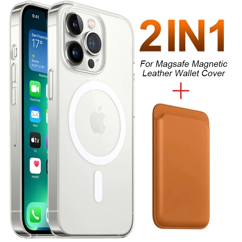 Original For Magsafe Magnetic Wireless Charging Case For iPhone 13 11 12 Pro MAX mini XR XS 7 8 Plus Magnetic Card Holder wallet
Original For Magsafe Magnetic Wireless Charging Case For iPhone 13 11 12 Pro MAX mini XR XS 7 8 Plus Magnetic Card Holder wallet