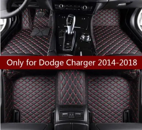 Кожаные автомобильные коврики MSUEFKD для Dodge Charger 2014 2015 2016 2017 2018 | Автомобили и
