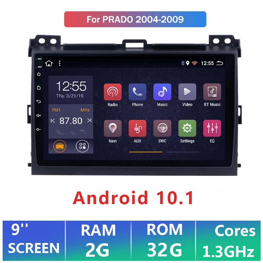 Android 10.1 Car Radio for Toyota LAND CRUISER Prado 120 2004-2009 Touch Screen Multimedia GPS Navigation WIFI Mp5 Player 2Din
Android 10.1 Car Radio for Toyota LAND CRUISER Prado 120 2004-2009 Touch Screen Multimedia GPS Navigation WIFI Mp5 Player 2Din