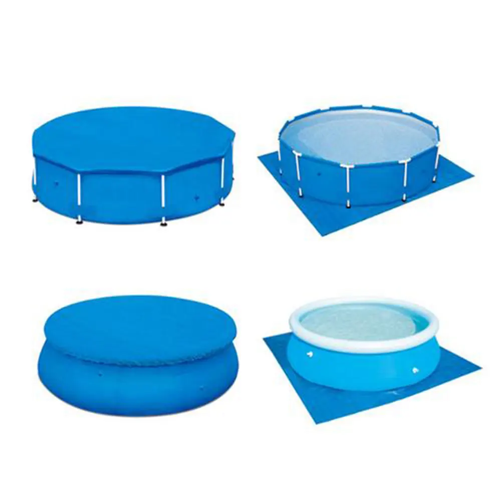 Swimming Pool Cover Polyester Woven Cloth Round Pool Cover Anti-Dust 244cm Dish-shaped Inflatable Pool Cover 
Swimming Pool Cover Polyester Woven Cloth Round Pool Cover Anti-Dust 244cm Dish-shaped Inflatable Pool Cover