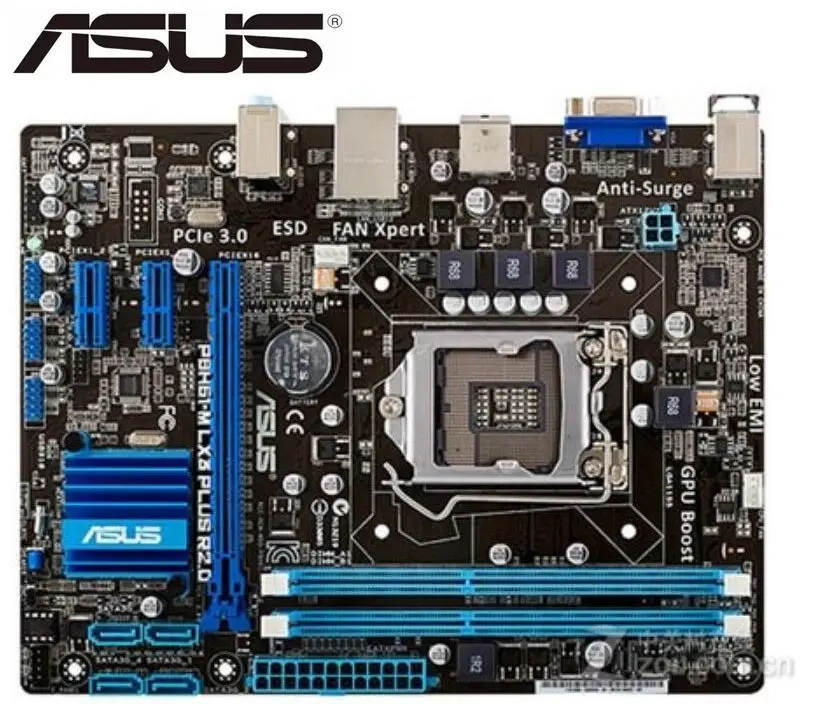 Оригинальный настольная материнская плата для ноутбука ASUS P8H61-M LX3 плюс R2.0 DDR3 LGA 1155